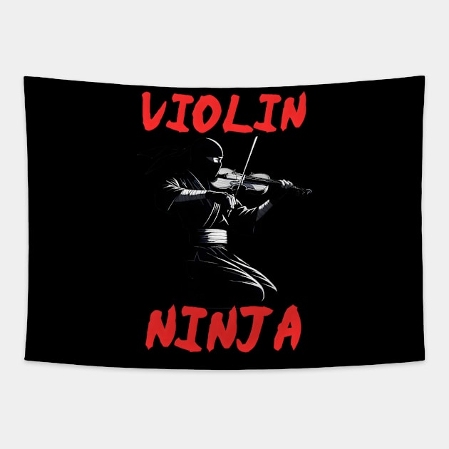 violin ninja Tapestry by FnF.Soldier 