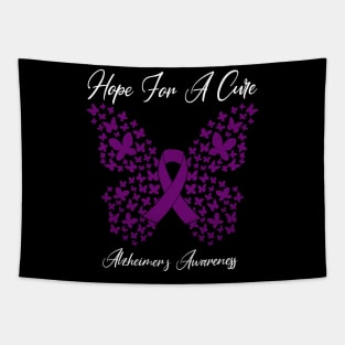 Hope For A Cure Butterfly Gift  Alzheimer's 3 Tapestry