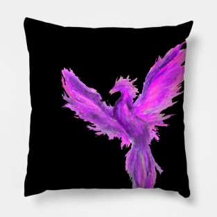 pink phoenix Pillow