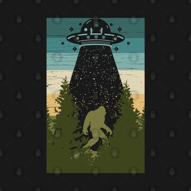 Bigfoot Ufo Abduction by Tesszero