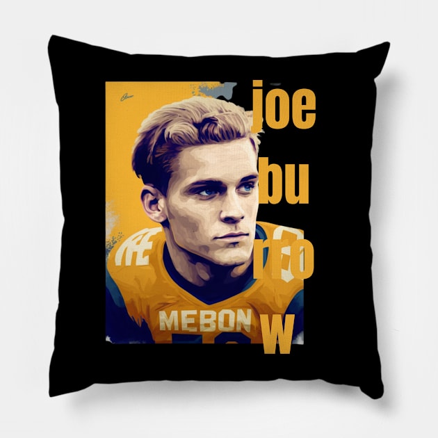 joe burrow cute graphic design Pillow by Nasromaystro