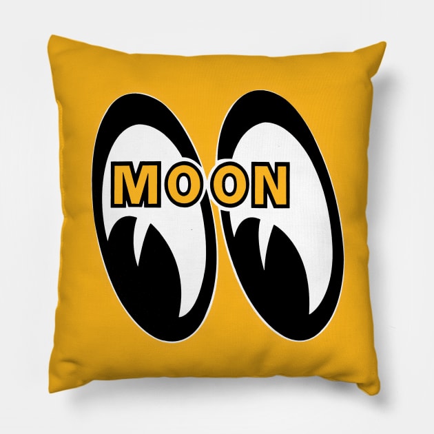 Moon Eyes, Funny Eyes Pillow by Brono