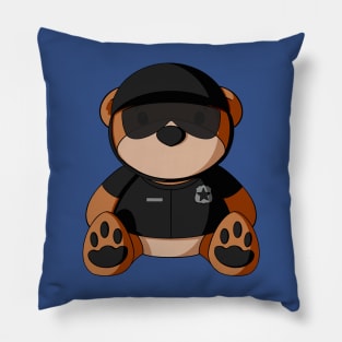 Black Uniform Police Teddy Bear Pillow