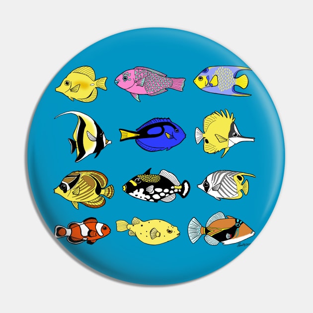 Coral Reef Fish Pin by HonuHoney