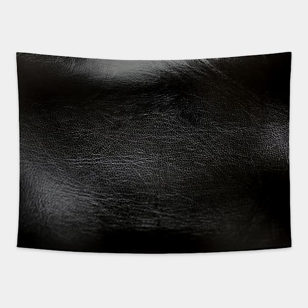 Black Leather Texture Tapestry by BlackCoffeeCake