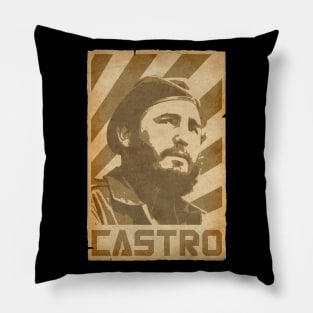 Fidel Castro Retro Propaganda Pillow