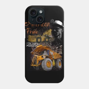 American Pride Miner Trucker Phone Case