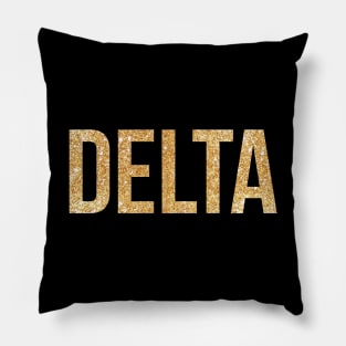 Gold Delta Pillow