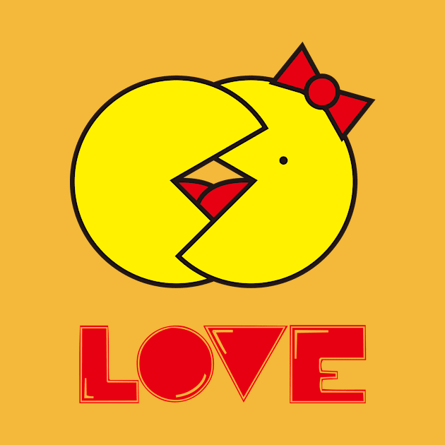 pacman love by tskoy