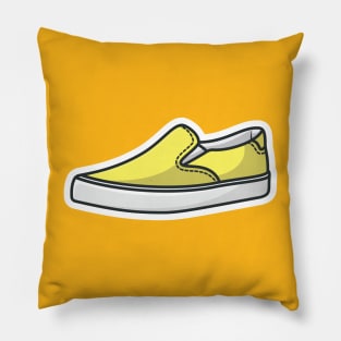 Running Shoe Sticker vector illustration. Fashion object Icon design concept. Boys outdoor fashion shoes sticker vector design with shadow. Pillow