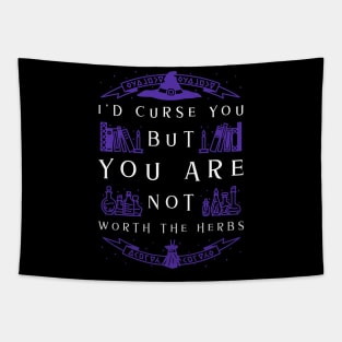 Witchcraft Witch Witches Curse Spell Tapestry