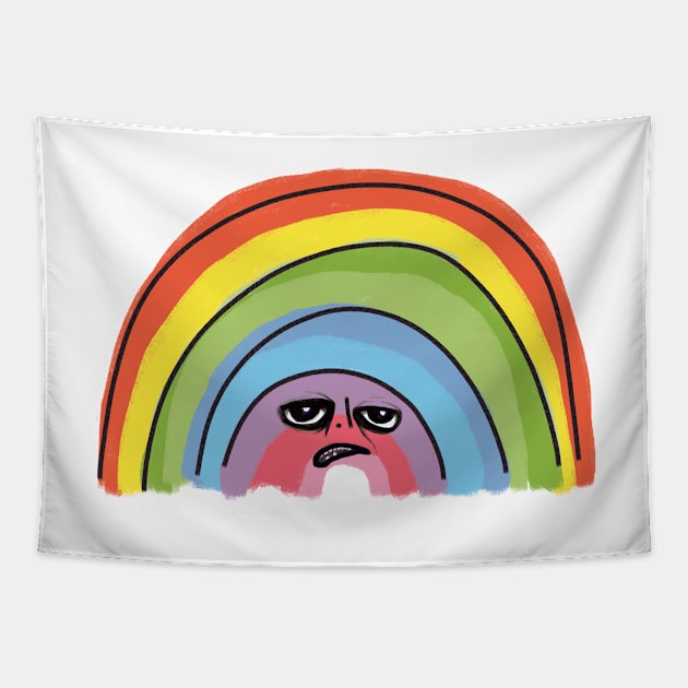 Rainbow But Tired Tapestry by 3ET3