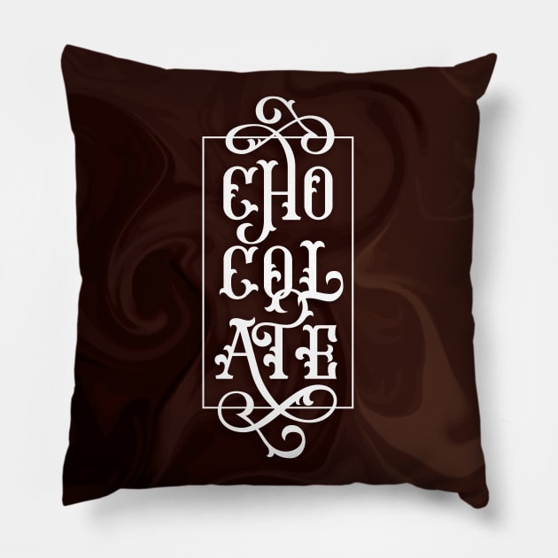 Chocolate Letters Pillow by polliadesign