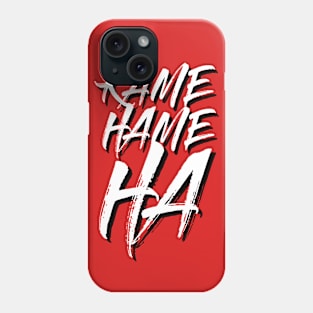 Kamehameha Brush Stroke with Shadow Statement Red Version Phone Case