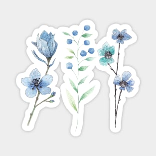 Blue flowers Magnet