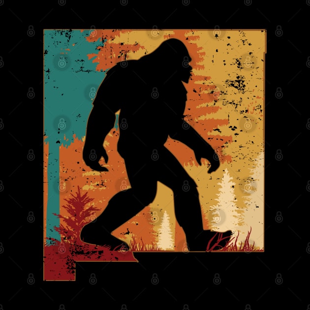 Bigfoot Retro Vintage Sasquatch New Mexico by ryanjaycruz