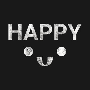 Happy Emoji text T-Shirt