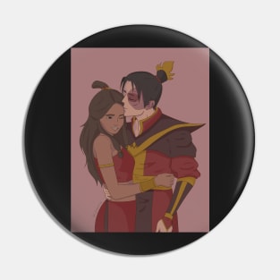 Zuko and Katara Forehead Kiss poster Pin