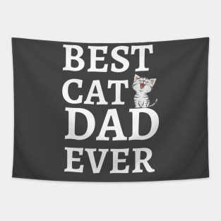 Best Cat Dad Ever Tapestry