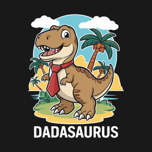 Dadasaurus T-Rex Dinosaur Father's Day T-Shirt