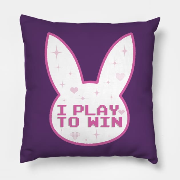 I Play to Win Pillow by galacticshirts