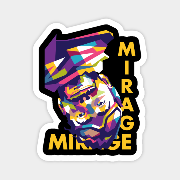 Mirage Apex Legends Geometric art Magnet by AwHM17