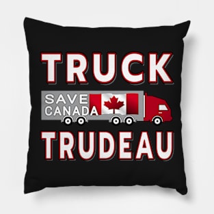 TRUCK TRUDEAU SAVE CANANDA FREEDOM CONVOY JANUARY 29 2022 Pillow