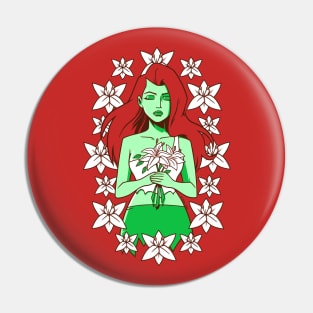 Flower Goddess Pin