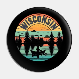 Wisconsin Travel Graphic Pin