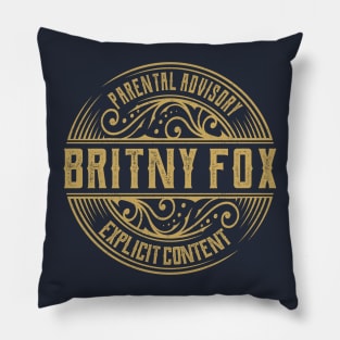 Britny Fox Vintage Ornament Pillow