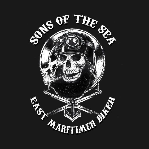 sons of the sea - Biker - T-Shirt | TeePublic