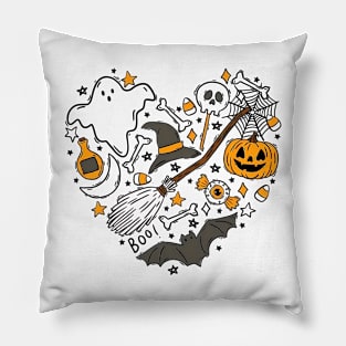 Halloween Doodles Hearth, Gift For Halloween Moms, Cute Halloween, Halloween, Pumpkin, Halloween Witch Pillow