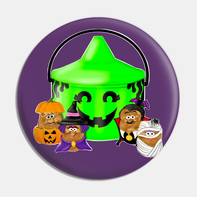 Halloween Nuggets Pin by KataMartArt