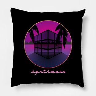 Synthwave Cube Pillow