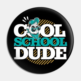 Cool School Dude Panda Pin