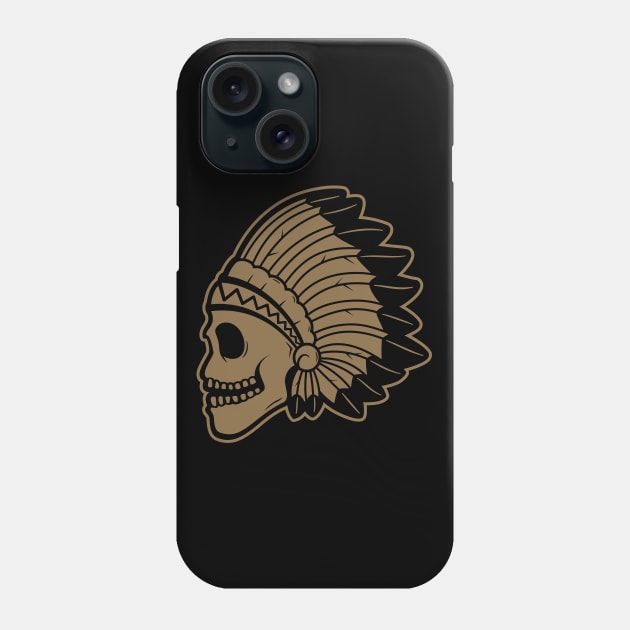 Indian Skull Phone Case by heytiyok