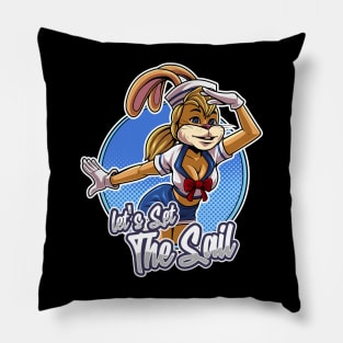 Sailor Bunny Artwork Pillow