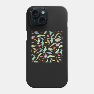 Minimal Colorful Abstract Leaf Pattern Phone Case