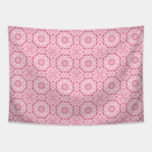 Pink stylized pattern in modern colors of current trends Tapestry