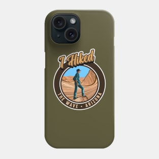 The Wave Arizona with Male Hiker Retro Design Phone Case