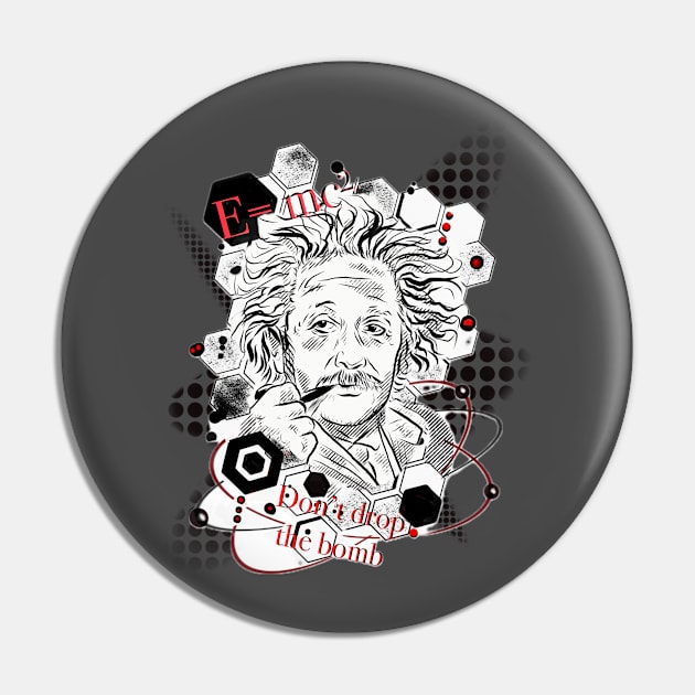 Einstein Pin by Eve Atoms Apple