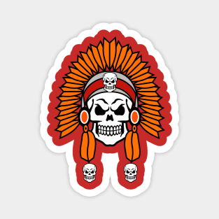 Traditional Halloween Skull Magnet