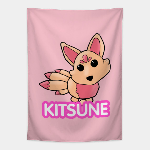Cute Kitsune Logo Roblox Tapestry Teepublic - roblox logo cute