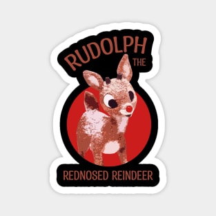 Red Nosed Reindeer Magnet