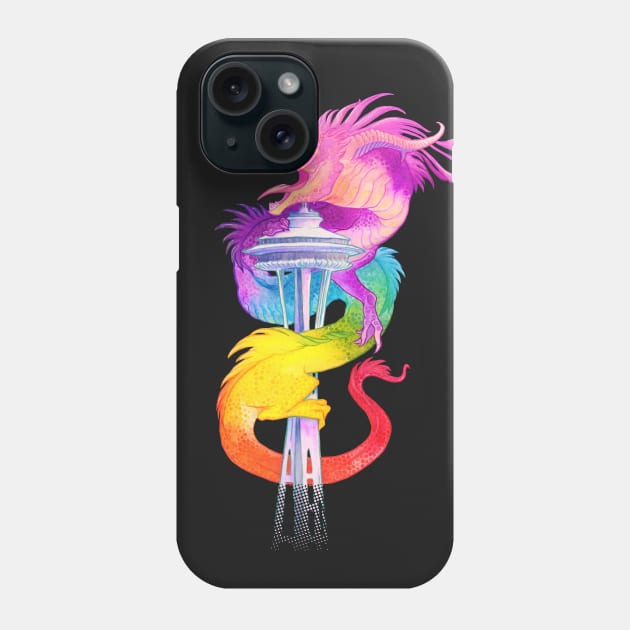 Seattle Pride Dragon Phone Case by charamath