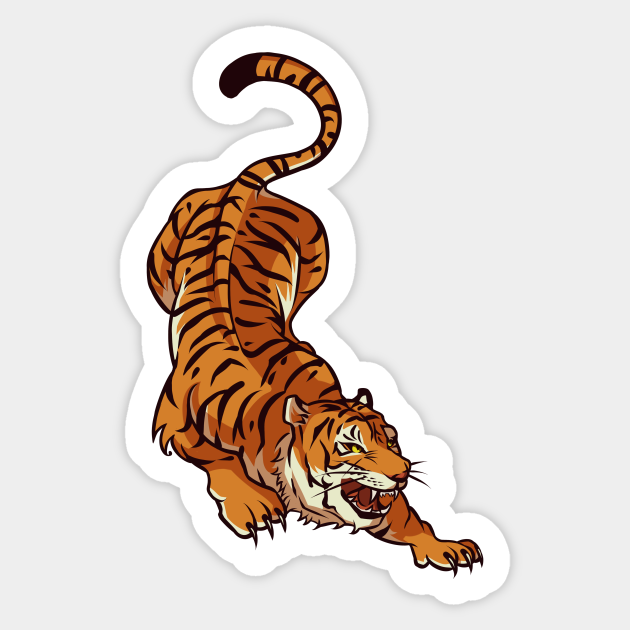 Tiger Ambush - Tiger - Sticker