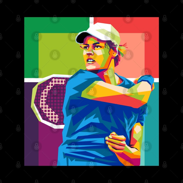 jannik sinner wpap by cool pop art house