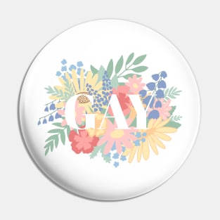 Gay Flowers Pin