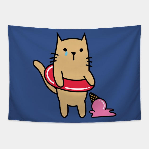 A CAT'S SUMMER Tapestry by EdsTshirts