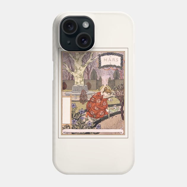 March - Belle Jardiniere Phone Case by WAITE-SMITH VINTAGE ART